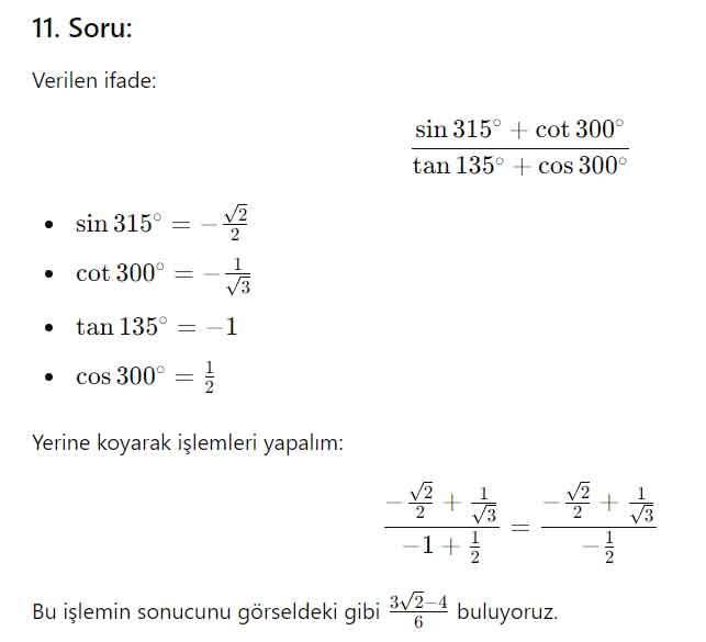 11. Sınıf Matematik Ders Kitabı Sayfa 49-50-51 Cevapları SDR Dikey Yayıncılık 11