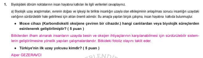 9. Sınıf Biyoloji Dersi 1. Dönem 1. Yazılı Soruları 2024-2025 1