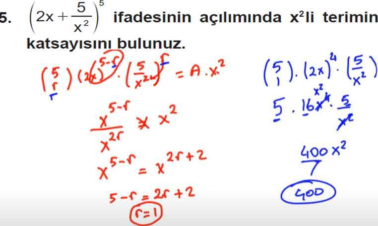 10. Sınıf Matematik Ders Kitabı Sayfa 56 Cevapları Meb Yayınları 5