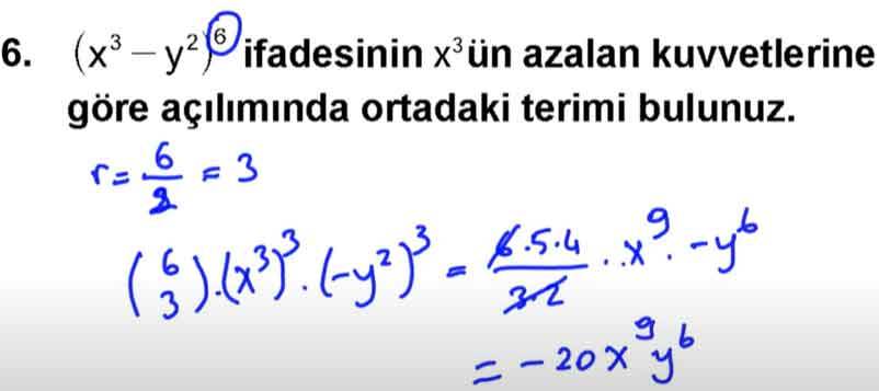 10. Sınıf Matematik Ders Kitabı Sayfa 56 Cevapları Meb Yayınları 6