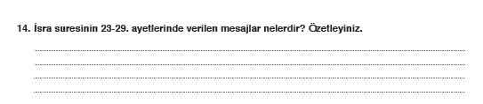 9. Sınıf Din Kültürü Ders Kitabı 4. Ünite Sonu Ölçme ve Değerlendirme Cevapları Meb Yayınları 4