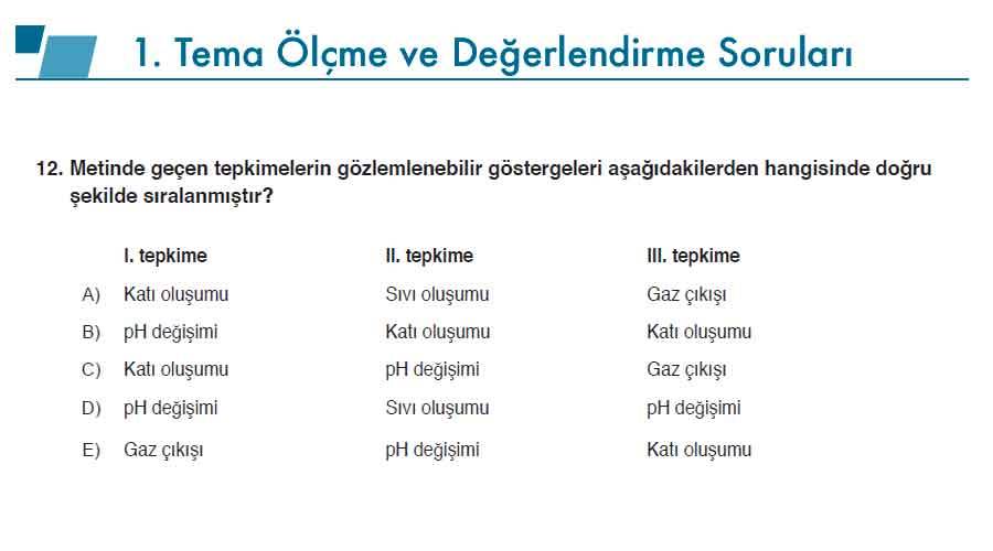 10. Sınıf Kimya Ders Kitabı Sayfa 116-147 Cevapları Meb Yayınları 6