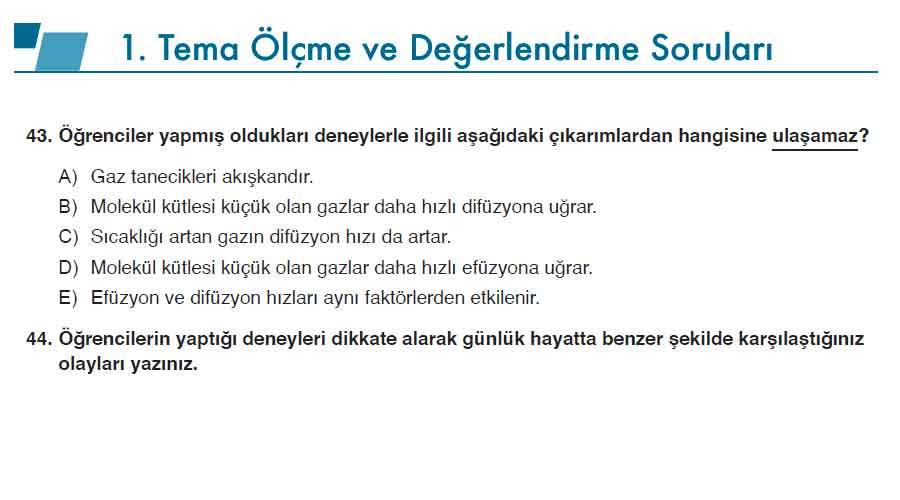 10. Sınıf Kimya Ders Kitabı Sayfa 116-147 Cevapları Meb Yayınları 17