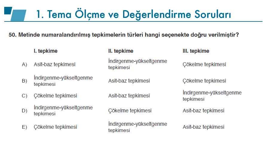 10. Sınıf Kimya Ders Kitabı Sayfa 116-147 Cevapları Meb Yayınları 19