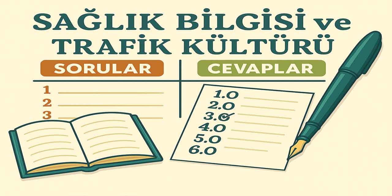 9. Sınıf Sağlık Bilgisi ve Trafik Kültürü Ders Kitabı Cevapları Ferman Yayıncılık