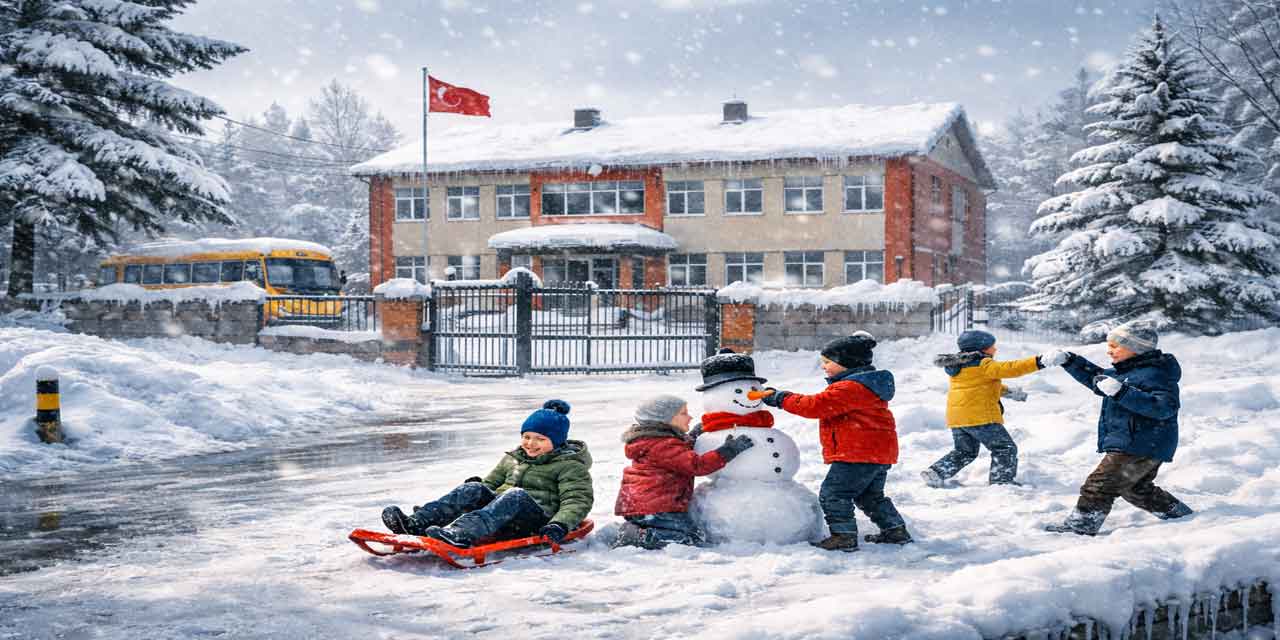 29 Aralık Pazartesi Kar Tatili Olan İl ve İlçeler