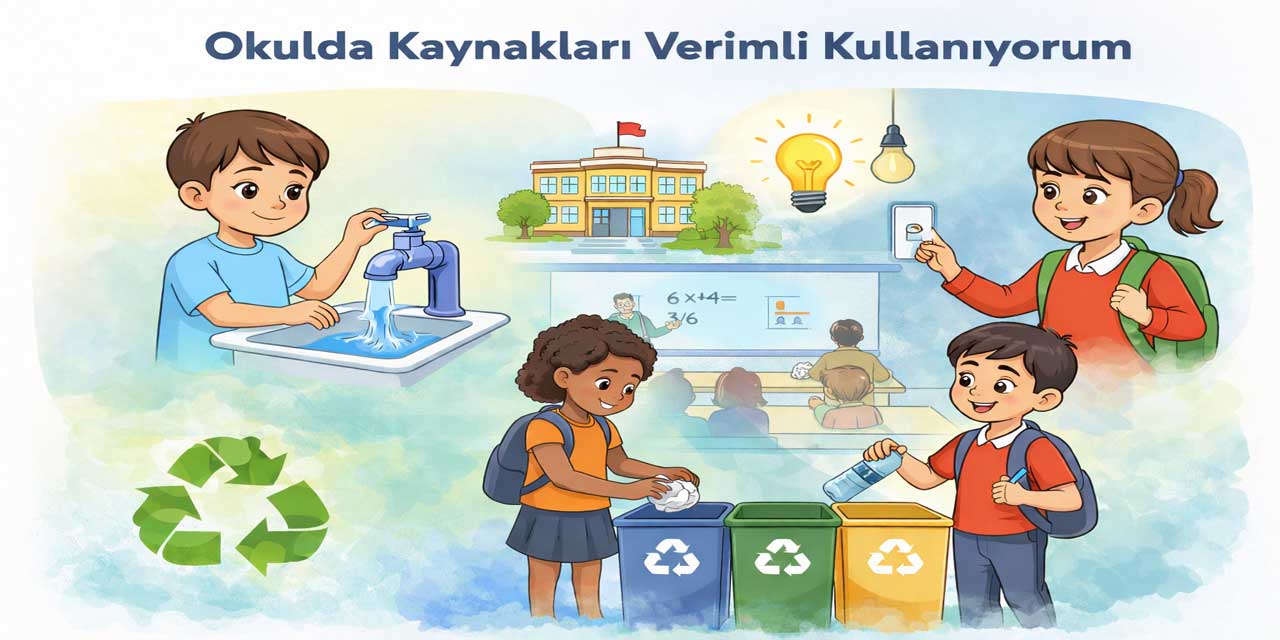 Sizde okulunuzda kaynakların verimli kullanılmasına dikkat ediyor musunuz? Bunun için neler yapıyorsunuz?