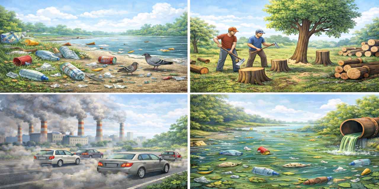 Çevreye zarar veren etmenlerin neler olduğunu yazınız