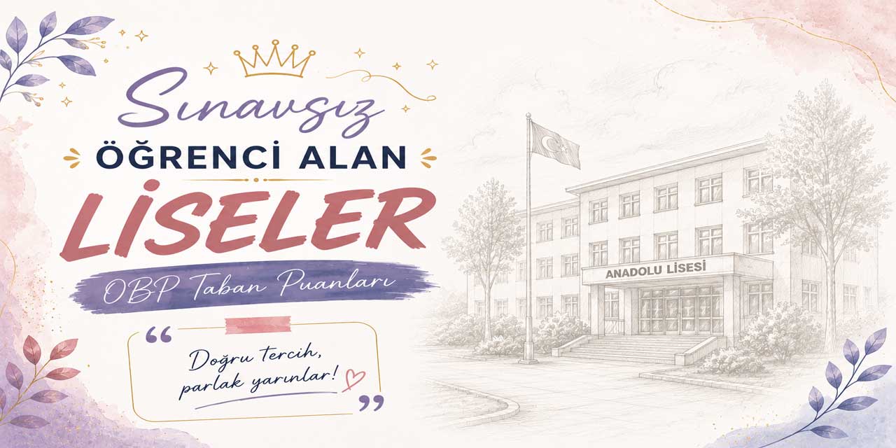 Adana Sınavsız Alan Liseler OBP Taban Puanları 2026