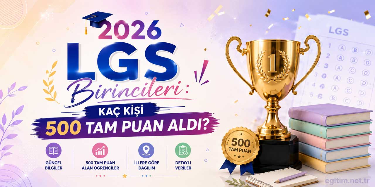 2026 LGS’de 452 Öğrenci 500 Tam Puan Aldı