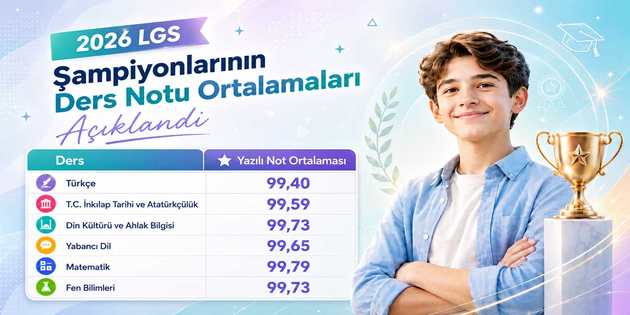 LGS’de Zirve Bir Güne Sığmadı: Tam Puanlı Öğrencilerin Not Ortalaması 99’u Aştı