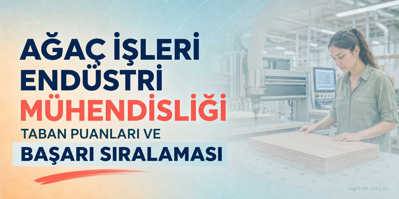 Ağaç İşleri Endüstri Mühendisliği Taban Puanları ve Sıralamaları 2026