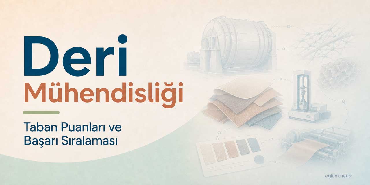Deri Mühendisliği 2026 Taban Puanları ve Başarı Sıralamaları