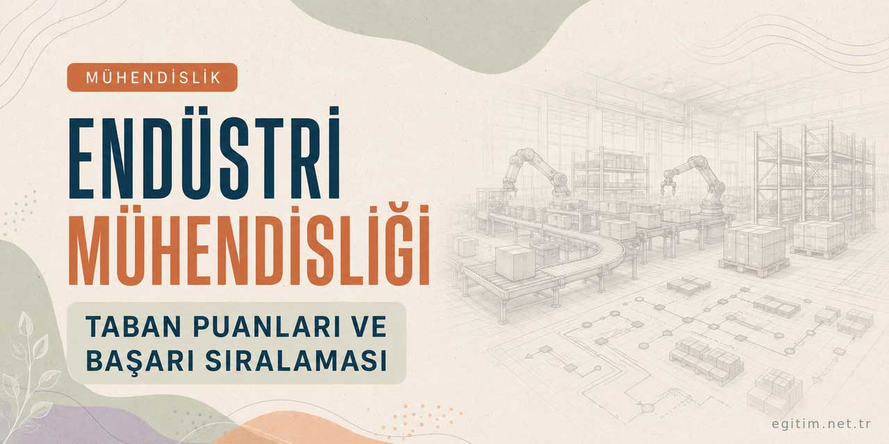 2026 Endüstri Mühendisliği Taban Puanları ve Sıralamaları