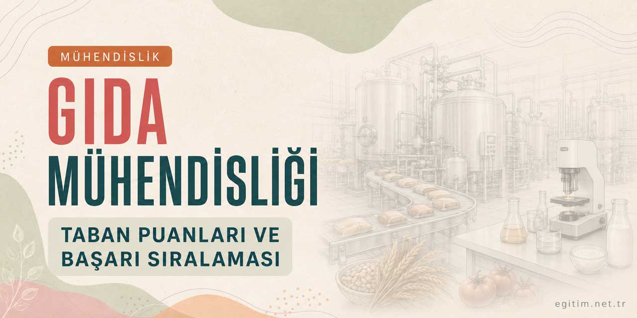 Gıda Mühendisliği 2026 Taban Puanları ve Başarı Sıralamaları