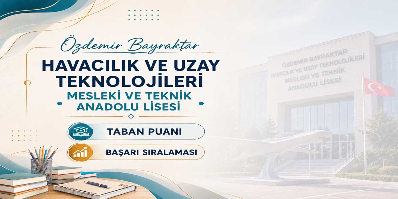Özdemir Bayraktar Havacılık ve Uzay Teknolojileri Lisesi Taban Puanı ve Yüzdelik Dilimi