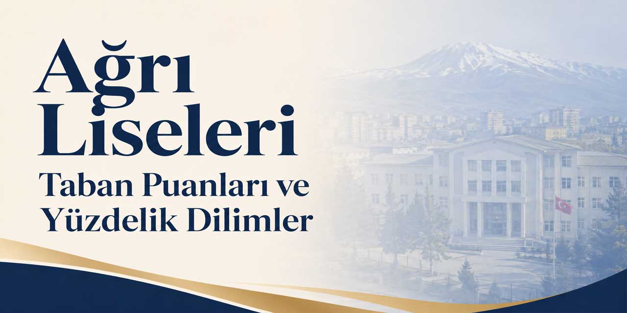 Ağrı Liseleri Taban Puanları 2027 | Son 4 Yıl ve Yüzdelik Dilimler