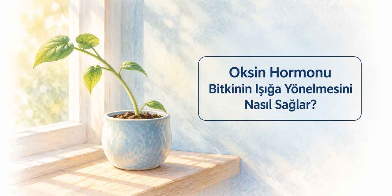 Oksin hormonu bitkinin ışığa yönelmesini nasıl sağlar?