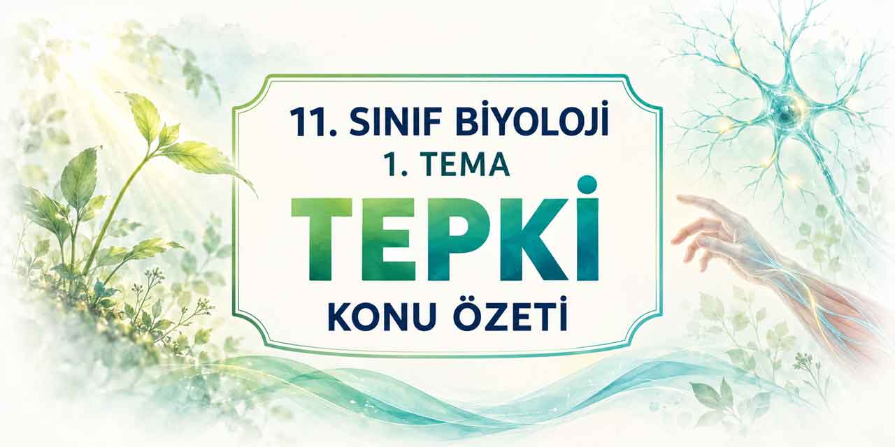 11. Sınıf Biyoloji 1. Tema Tepki Özeti