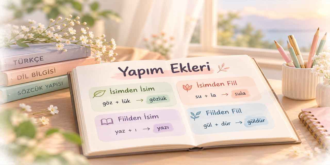 Yapım Ekleri Nelerdir? Çeşitleri ve 30 Örnek