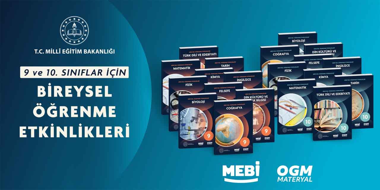 MEB’den 9 ve 10. Sınıflara 19 Yeni Kitap: Bireysel Öğrenme Etkinlikleri Yayımlandı