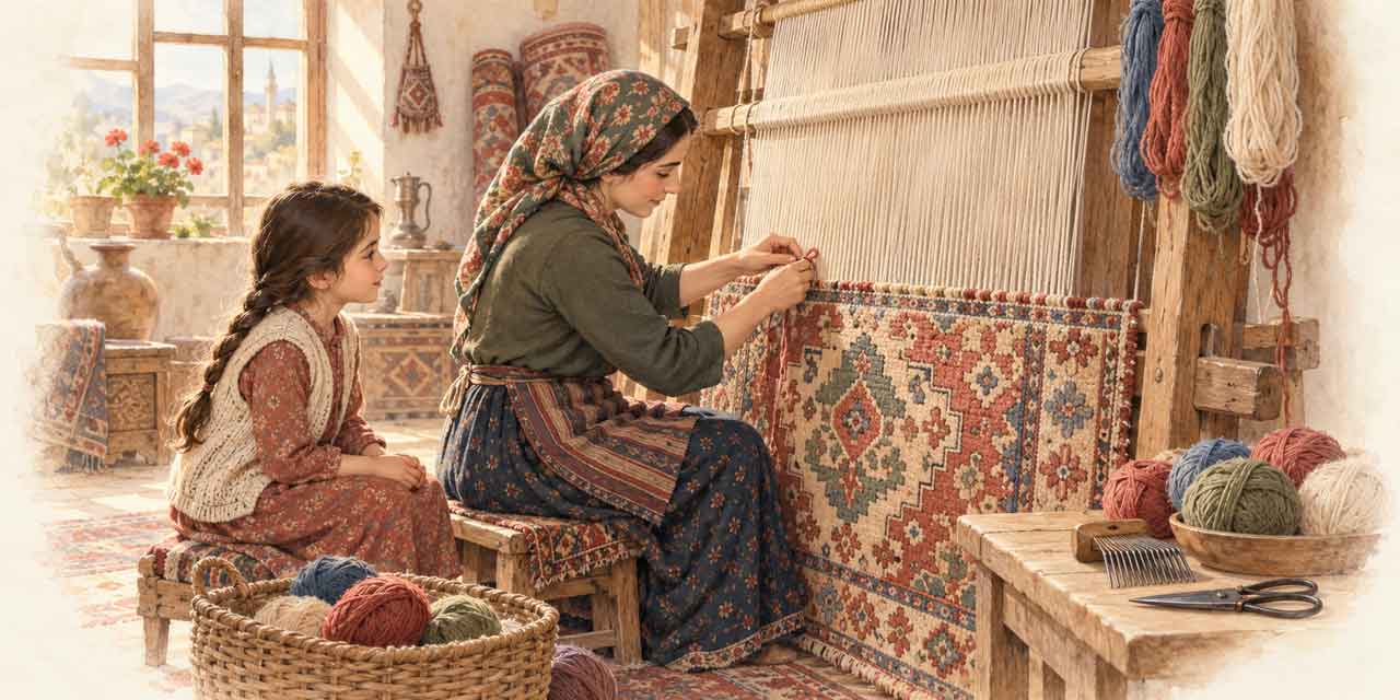 Halı nasıl dokunur? El dokuması halının yapım aşamaları