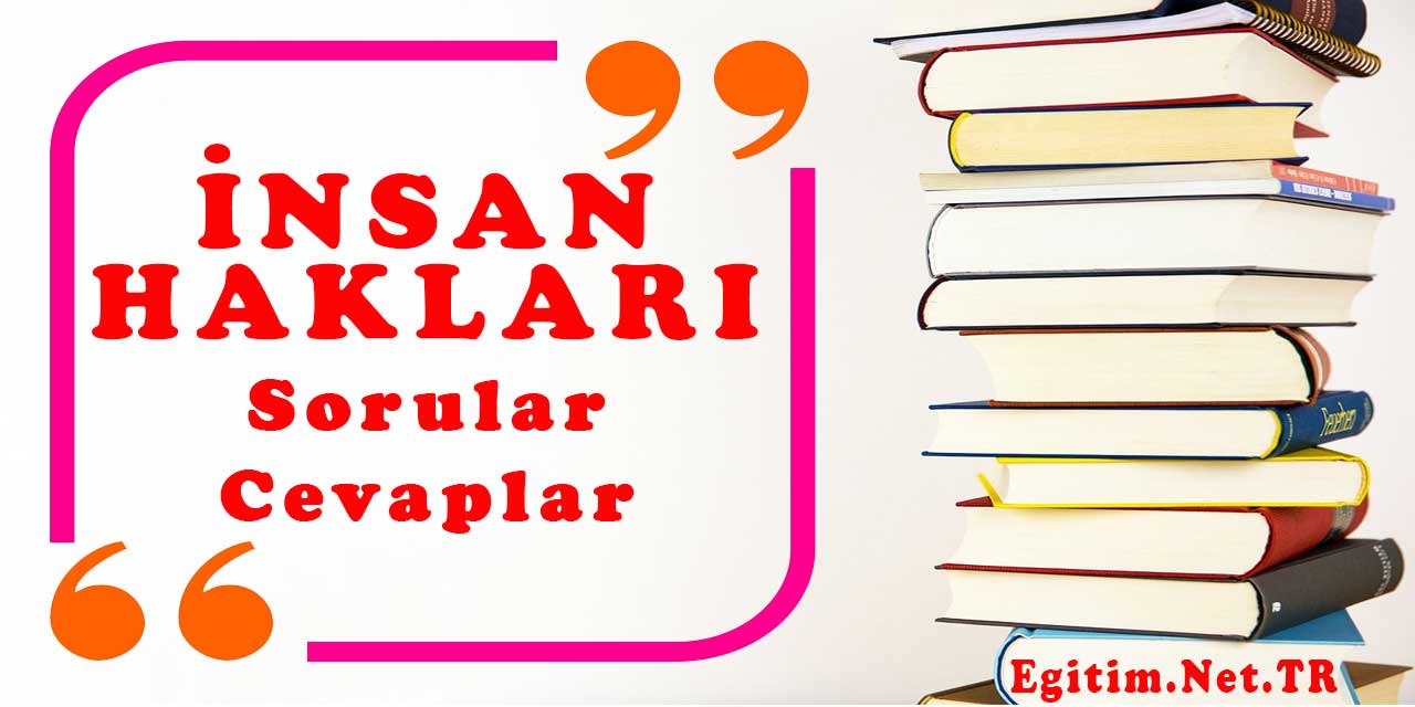 4. Sınıf İnsan Hakları Ders Kitabı Sayfa 21 Cevapları Meb Yayınları