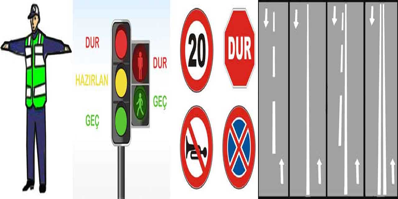 Trafik işaret ve görevlilerine uymadaki öncelik sırası nedir