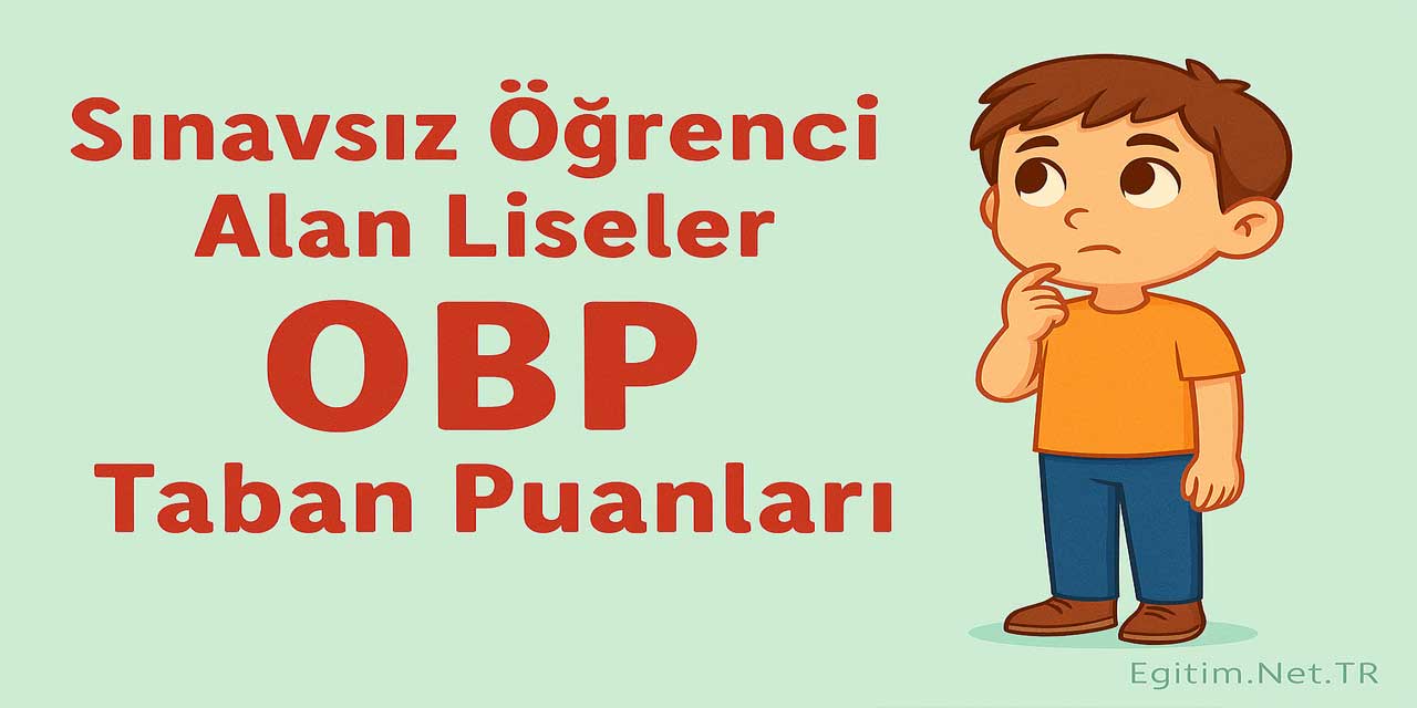 Afyonkarahisar OBP ile Alan Liseler Taban Puanları 2025