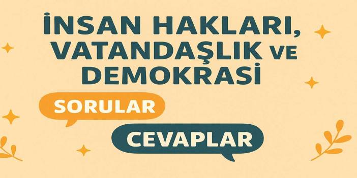 4. Sınıf İnsan Hakları Ders Kitabı Cevapları Hecce Yayıncılık