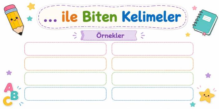 Ze ile Biten Kelimeler Nelerdir?