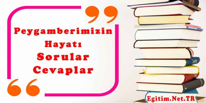 8. Sınıf Peygamberimizin Hayatı Ders Kitabı Cevapları Tutku Yayıncılık